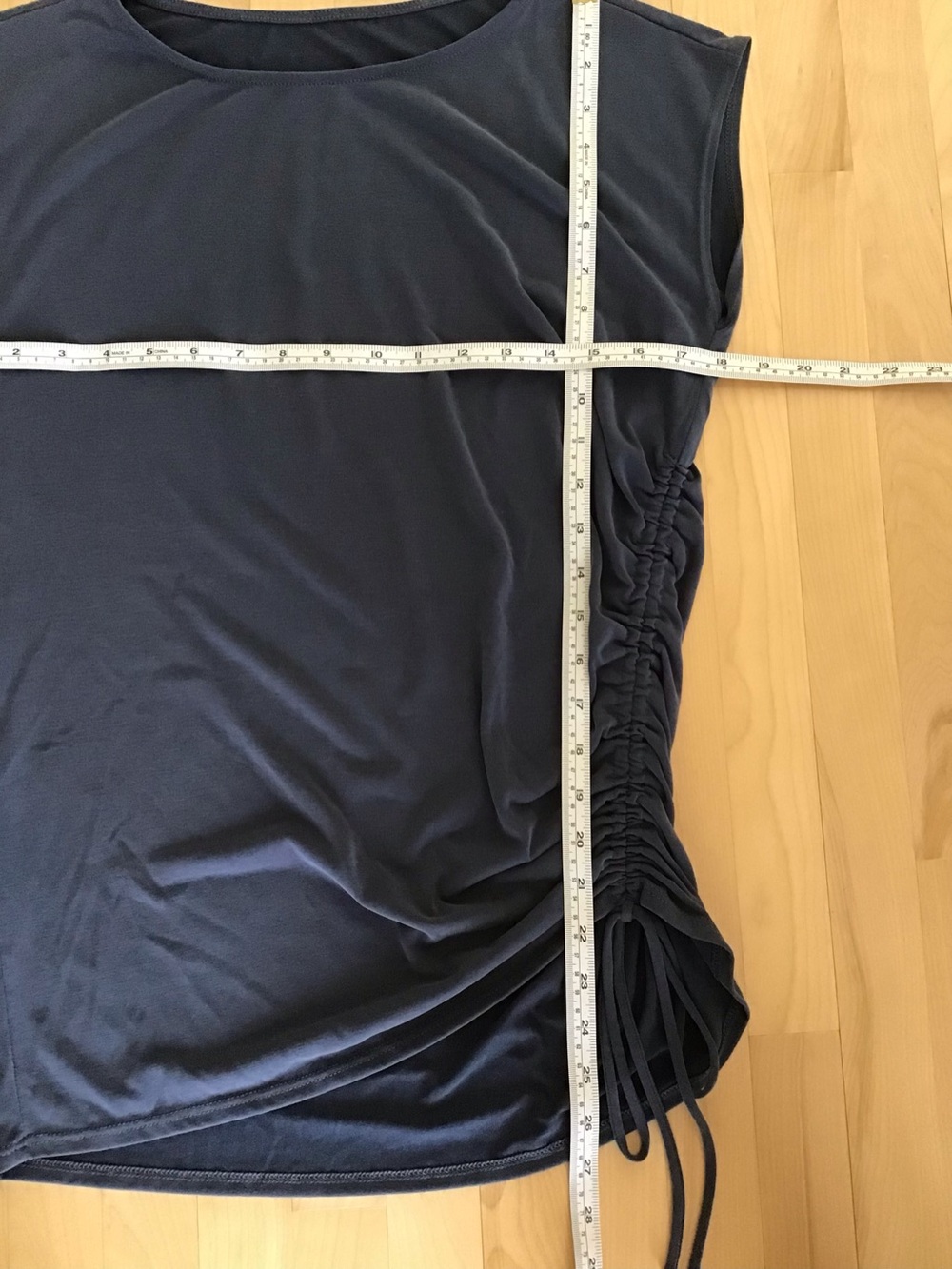 Navy Ruched Top - Picture 2 of 4